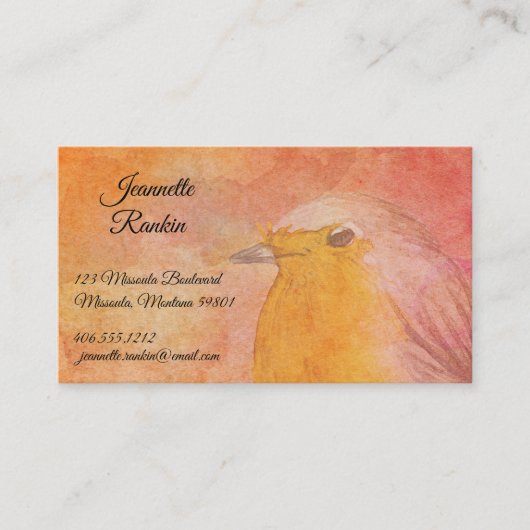 Flying Bird Visitenkarte (Vorderseite)