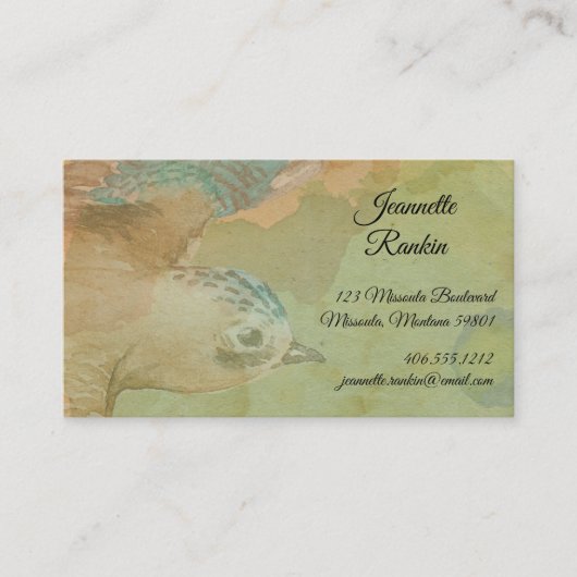 Flying Bird Visitenkarte (Vorderseite)