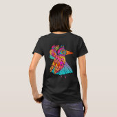 Flying Bird voller Farbe T-Shirt (Schwarz voll)
