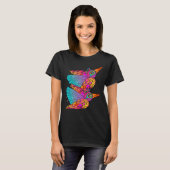 Flying Bird voller Farbe T-Shirt (Vorne ganz)