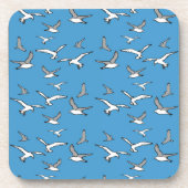 Flying Birds - a Flock of Seagulls Getränkeuntersetzer (Vorderseite)
