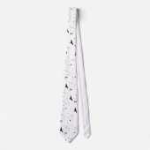 Flying Birds Black and White Neck Tie Krawatte (Vorderseite)