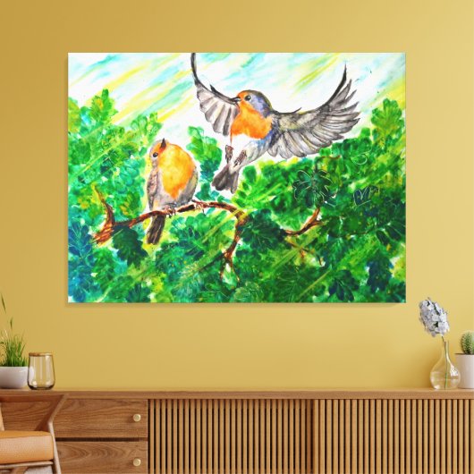 Flying Birds Canvas Print - Malerei Leinwanddruck (Insitu (Wohnzimmer))
