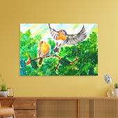 Flying Birds Canvas Print - Malerei Leinwanddruck (Insitu (Wohnzimmer))