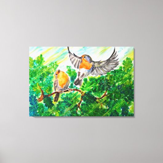Flying Birds Canvas Print - Malerei Leinwanddruck (Vorderseite)