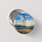 Flying Birds in Heaven Serenity Gebet Button (Vorne & Hinten)
