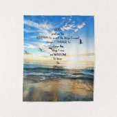 Flying Birds in Heaven Serenity Gebet Wandteppich (Vorderseite)