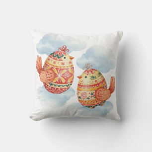 Flying birds Oaster Throw Kissen