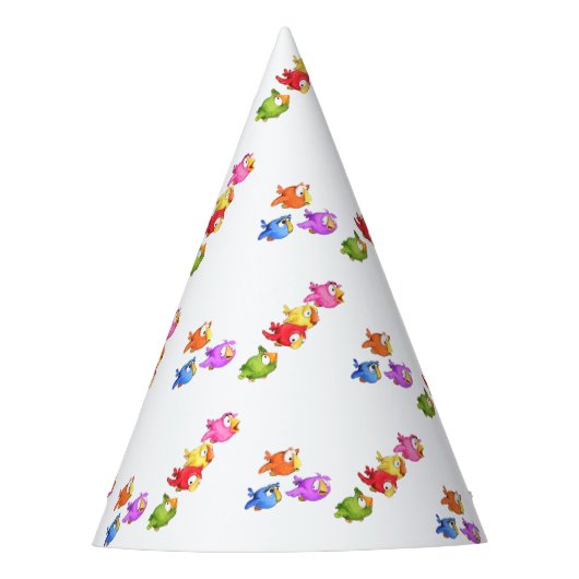 Flying Birds Party Hat Partyhütchen (Vorderseite)