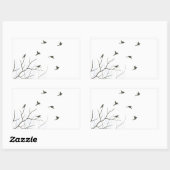 Flying Birds Silhouette Sticker (Blatt)
