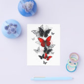 Flying Black and Red Morpho Butterfliegen Flyer (Einzeln)