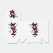 Flying Black and Red Morpho Butterfliegen Geschenkschachtel (Ungefaltet)