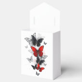 Flying Black and Red Morpho Butterfliegen Geschenkschachtel (Geöffnet)