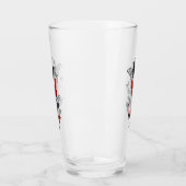 Flying Black and Red Morpho Butterfliegen Glas (Links)