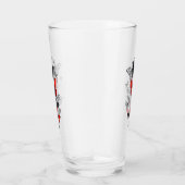 Flying Black and Red Morpho Butterfliegen Glas (Rechts)