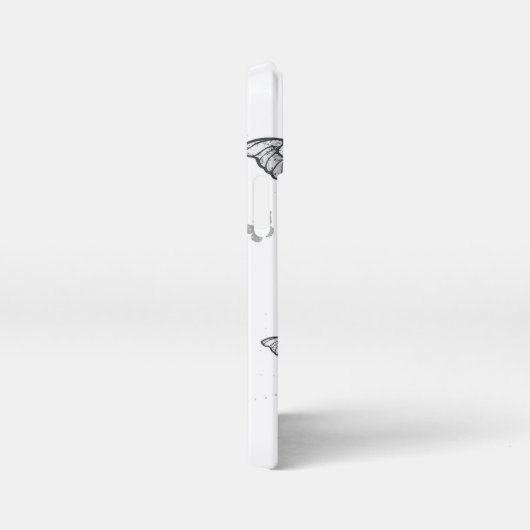 Flying Black and Red Morpho Butterfliegen iPhone Hülle (Rechte Seite)