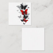 Flying Black and Red Morpho Butterfliegen Mitteilungskarte (Vorne/Hinten)