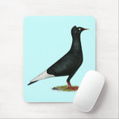 Flying Black Cap-Taube Mousepad (Mit Mouse)