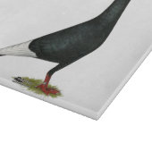 Flying Black Cap-Taube Schneidebrett (Ecke)