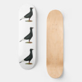 Flying Black Cap-Taube Skateboard (Vorderseite)