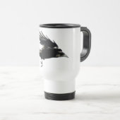 Flying Black Crow-Kaffee-Tasse Reisebecher (VorderseiteRechts)