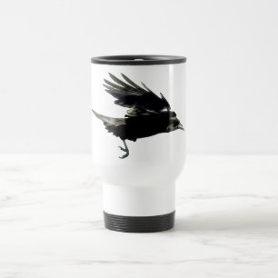 Flying Black Crow-Kaffee-Tasse Reisebecher