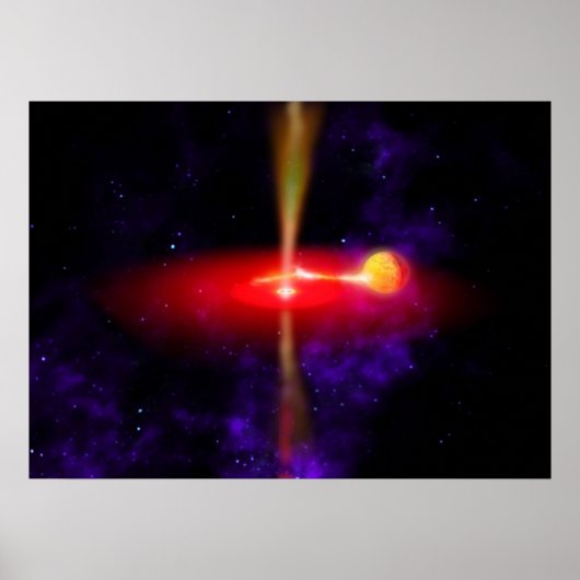 Flying Black Hole Poster (Vorne)