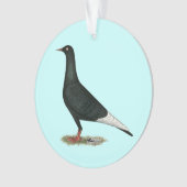 Flying Black Taube Ornament (Vorderseite)
