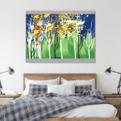 Flying-Blätter Leinwanddruck (Insitu (Schlafzimmer))