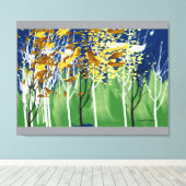 Flying-Blätter Leinwanddruck (Insitu (Holzboden))