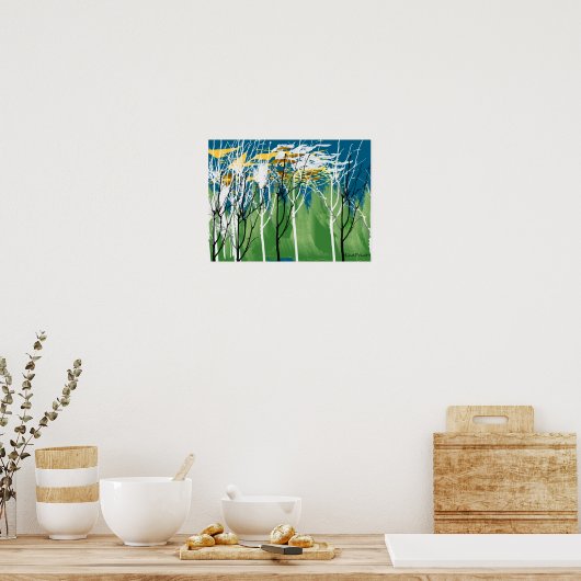 Flying-Blätter Poster (Küche)