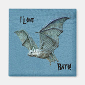 Flying Blue Bat Relief Magnet (Vorne)