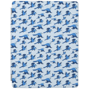 Flying Blue Bird Bird Lover Muster iPad Hülle