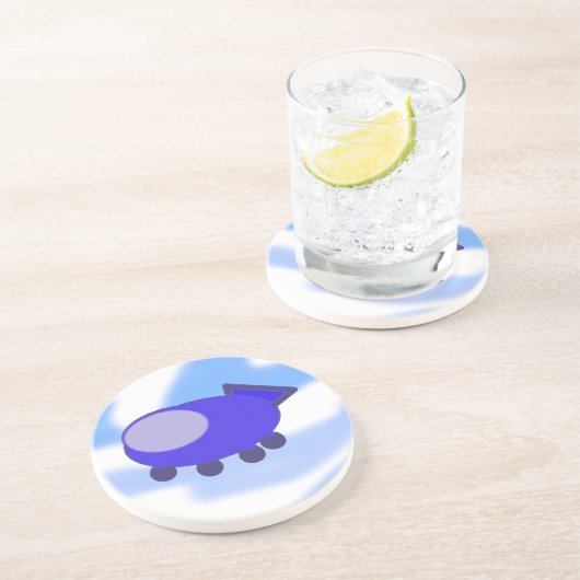 Flying Blue-Raumschiff Getränkeuntersetzer (Seite)