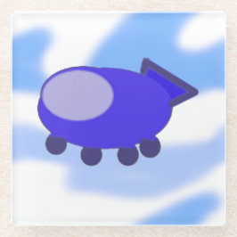 Flying Blue-Raumschiff Glasuntersetzer