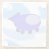 Flying Blue-Raumschiff Glasuntersetzer (Rückseite)