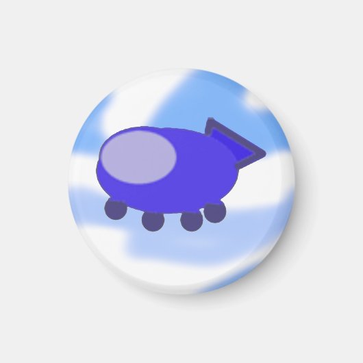 Flying Blue-Raumschiff Magnet (Vorne)