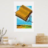 Flying Book Kite Poster (Küche)