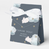Flying Bunny Star & Cloud Baby Shower Geschenkboxe Geschenkschachtel (Vorderseite)