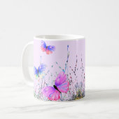 Flying Butterflies Coffee Tasse (Vorderseite Links)