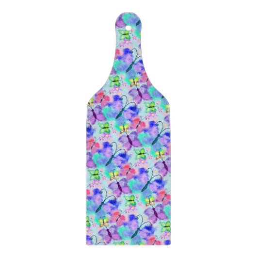 Flying Butterflies Cutting Board Spring Joy Schneidebrett (Vorderseite)
