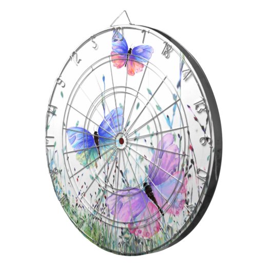 Flying Butterflies Dart Board Dartscheibe (Vorderseite rechts)