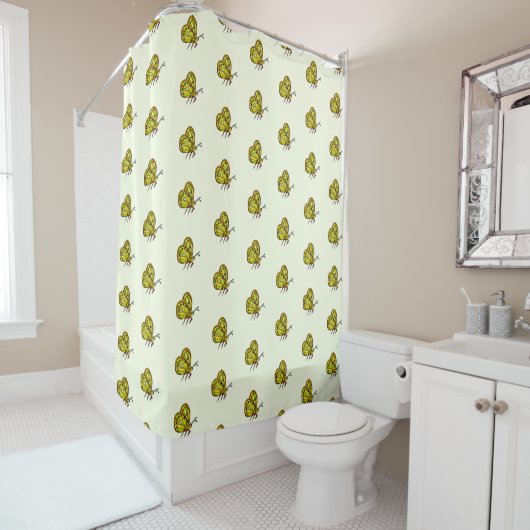 Flying Butterflies-Dusche Duschvorhang (Beispiel)