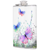 Flying Butterflies Flask Flachmann (Links)