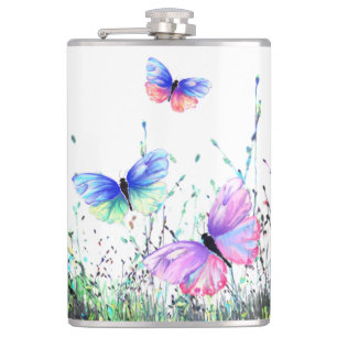 Flying Butterflies Flask Flachmann