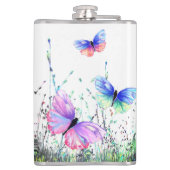 Flying Butterflies Flask Flachmann (Rückseite)