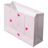 Flying Butterflies-Geschenktasche Große Geschenktüte (Vorderseite Schrägansicht)