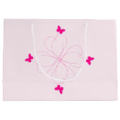 Flying Butterflies-Geschenktasche Große Geschenktüte (Rückseite)