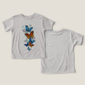 Flying Butterflies Morpho und Monarch (Design Vorderseite & Rückseite)