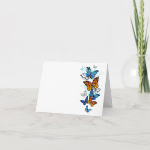 Flying Butterflies Morpho und Monarch